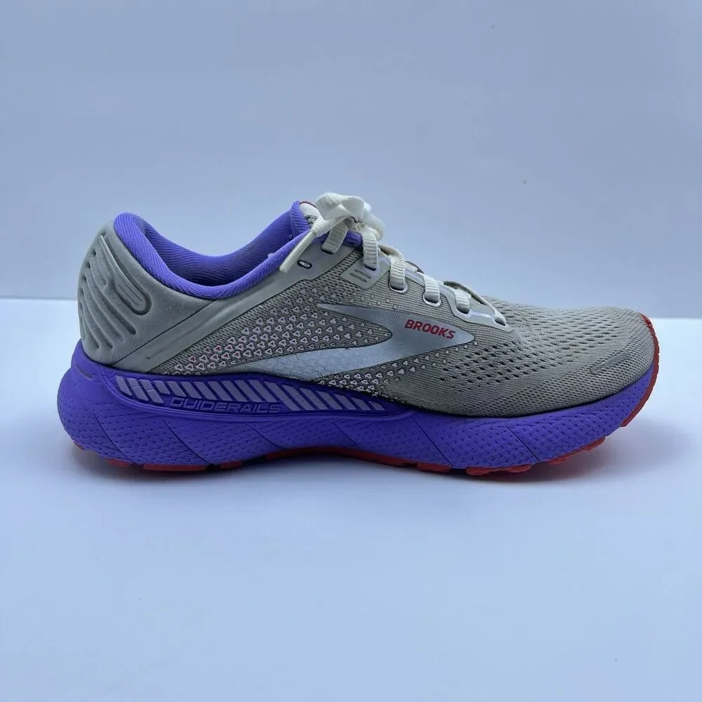 Brooks Adrenaline GTS 22 Women's Running Shoes Grey Pink Purple Size 8.5 B